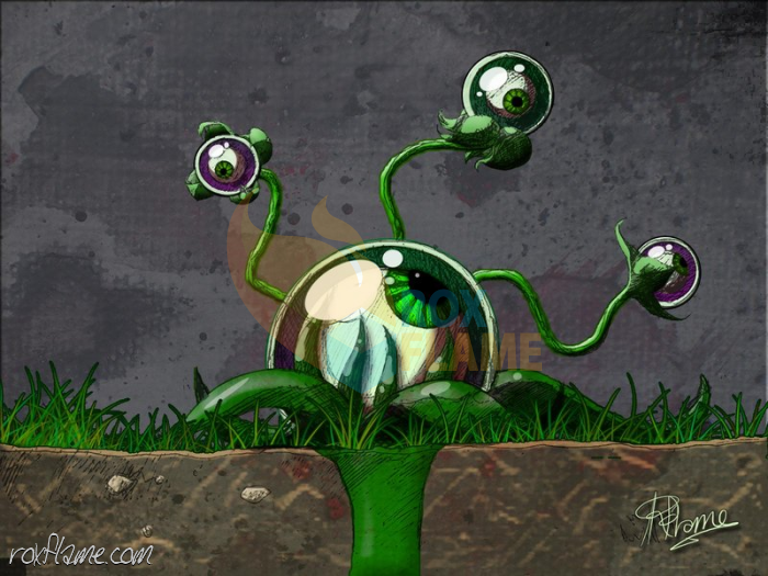Rox Flame - Wellington New Zealand Artist - Eyeplant - 2006