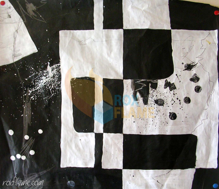Rox Flame - Wellington New Zealand Artist - Black and White