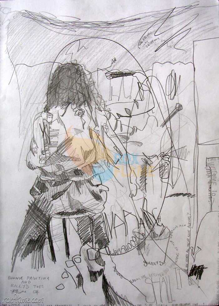 Rox Flame - Wellington New Zealand Artist - Bonnie Painting