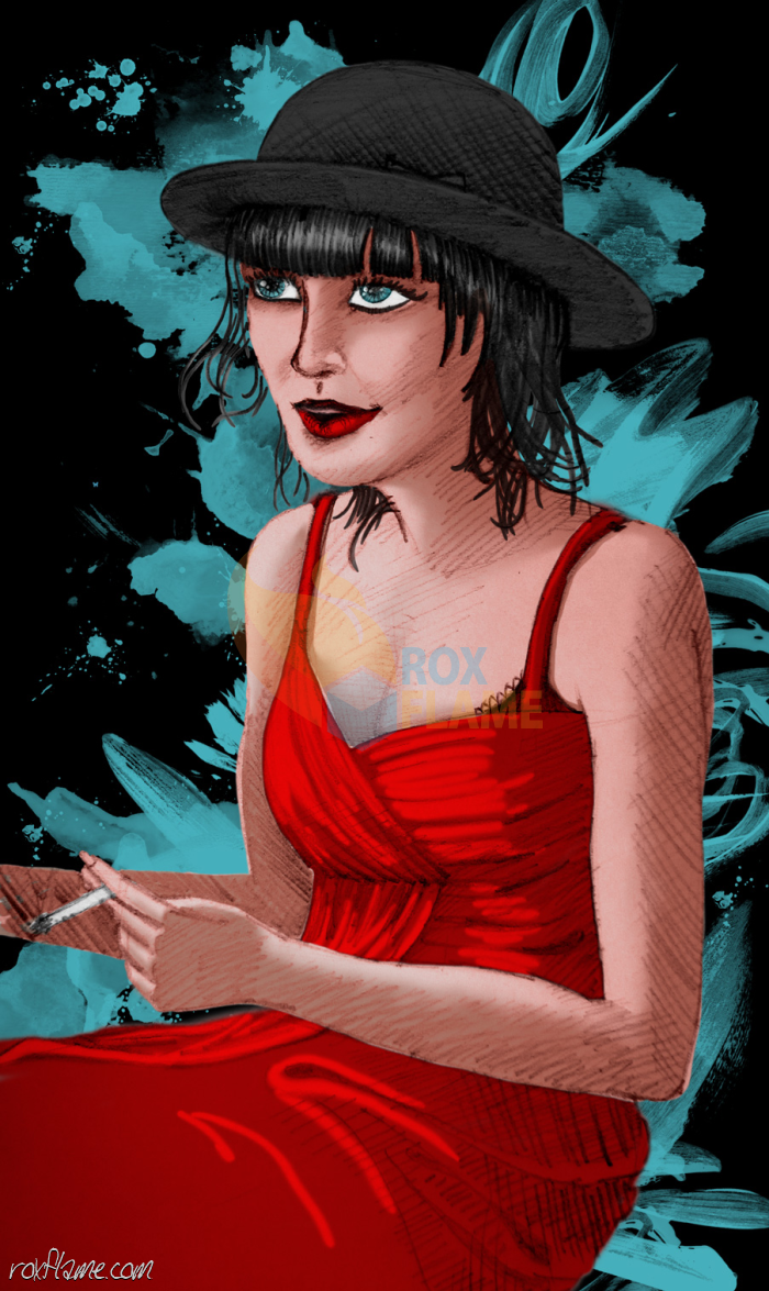 Rox Flame - Hunter Thompson Portrait