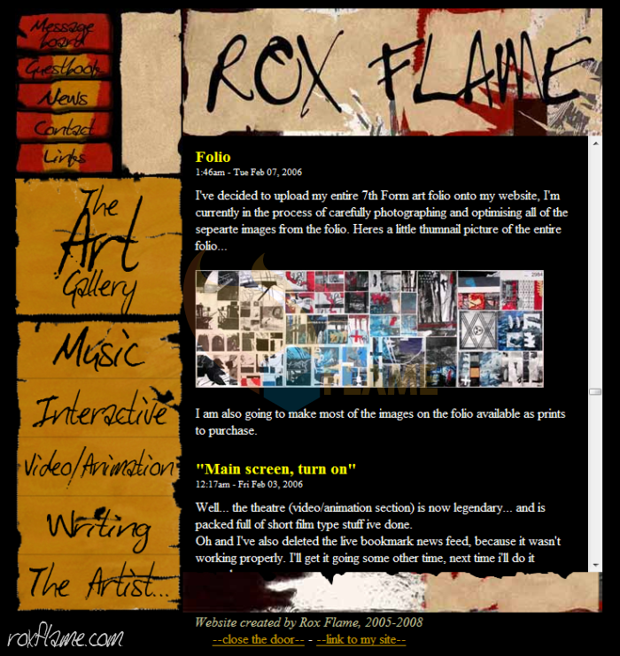 Rox Flame - Wellington New Zealand Artist